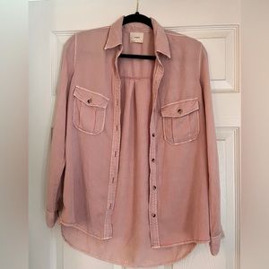 Like new button up very soft blouse size small